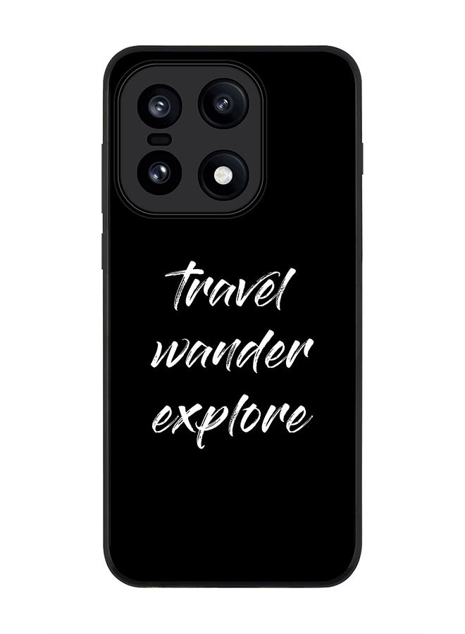 For OnePlus 15 Case,Slim fit Camera Protection, Shockproof Thin Phone cover  - Travel Wander Explore